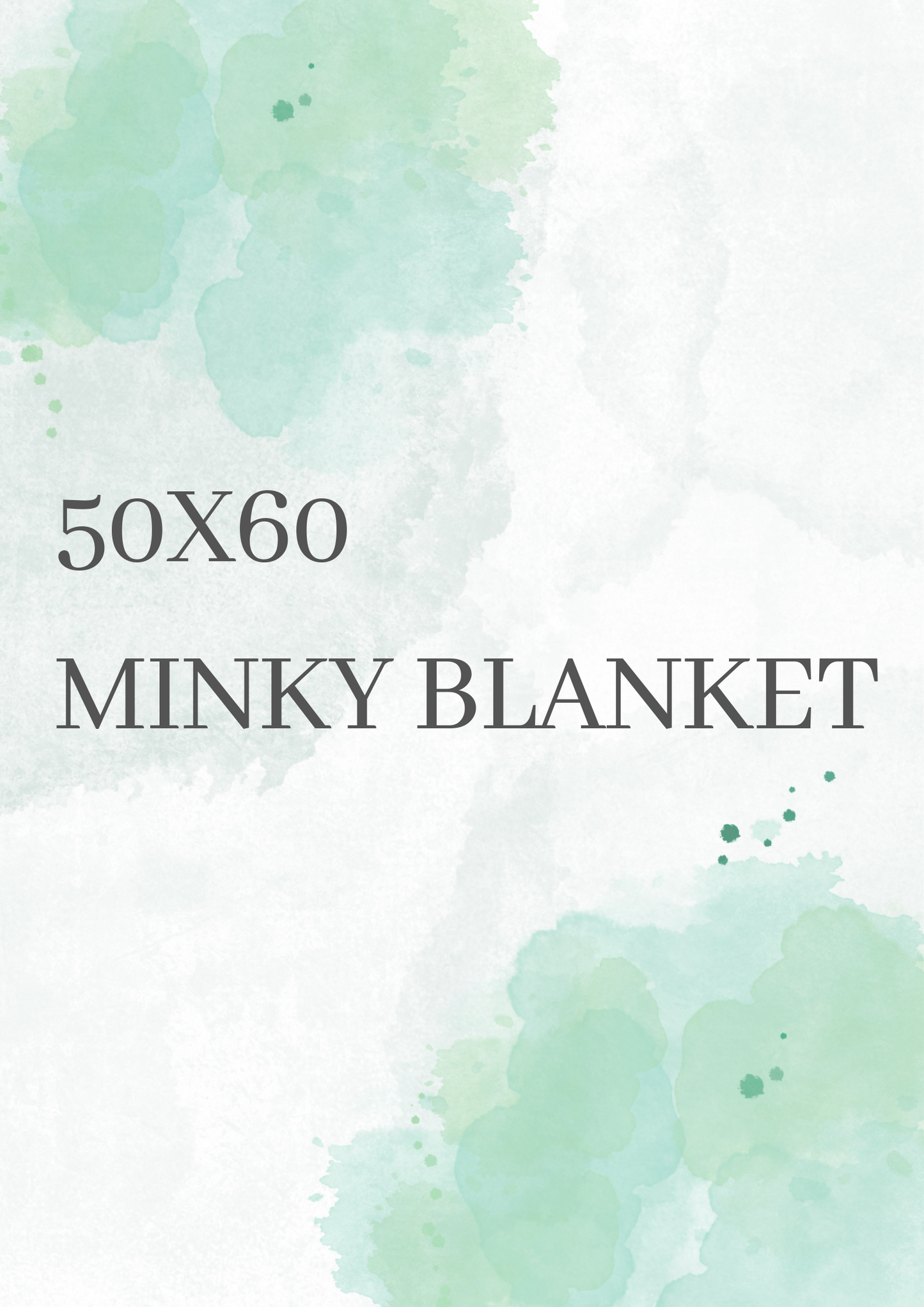 50x60 Minky Blanket