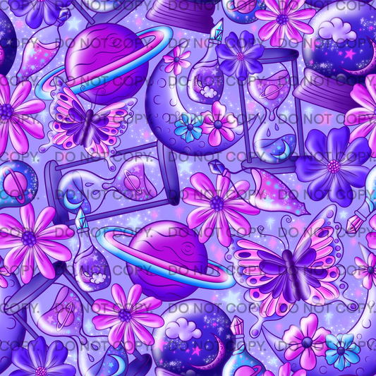 Purple Floral Galaxy