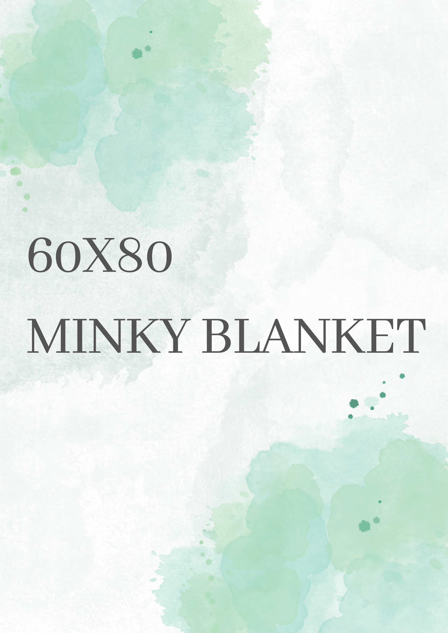 60x80 Minky Blanket
